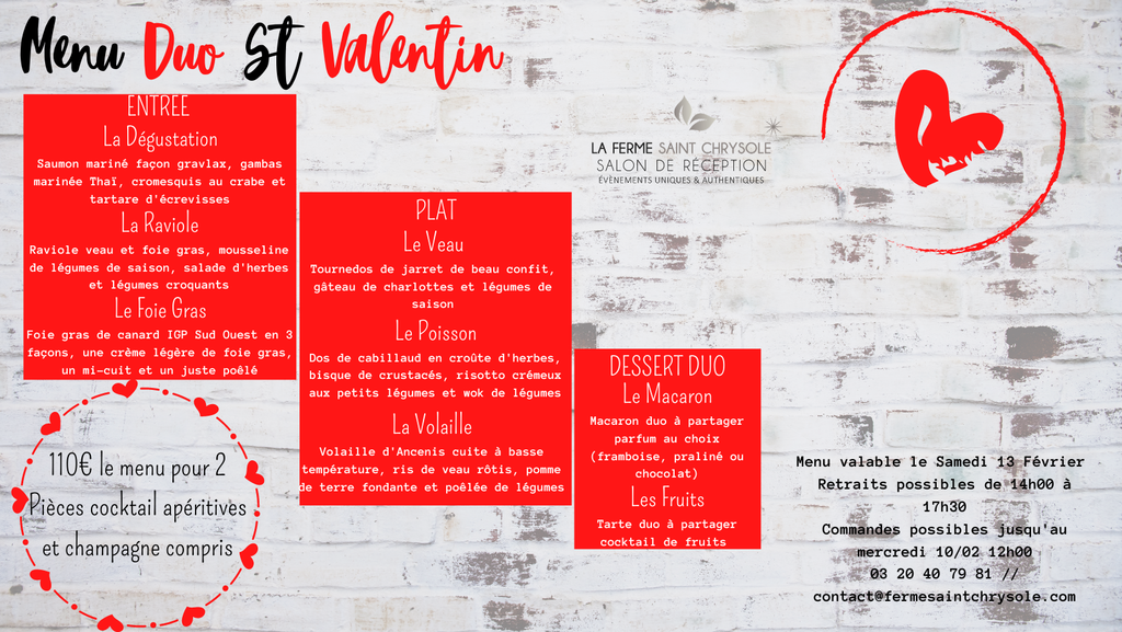 traiteur lille nord menu
